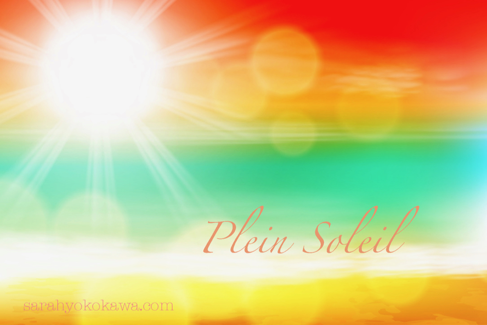 Sea sunset with the sun with light on lens. EPS10 vector.